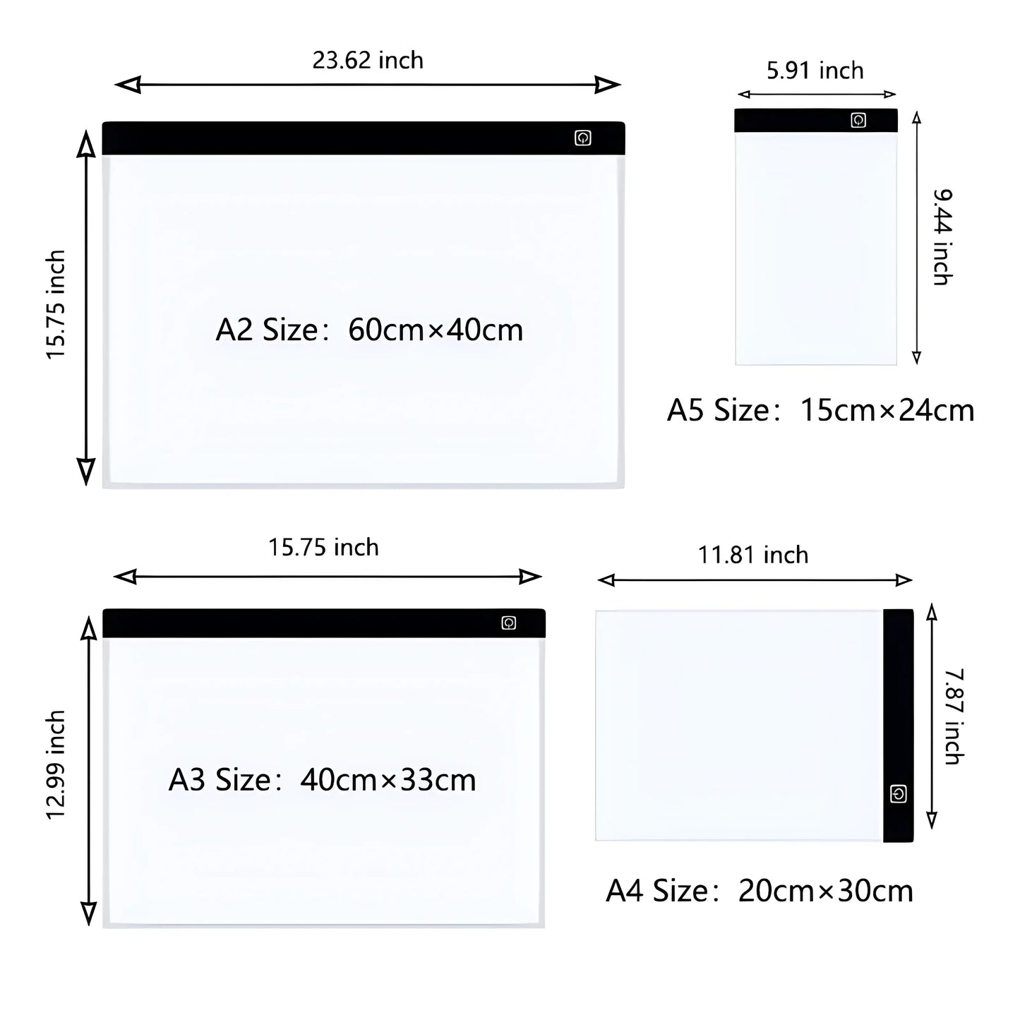 Adjustable LED Art Pad — Ultra-Slim Dimmable Tracing Board