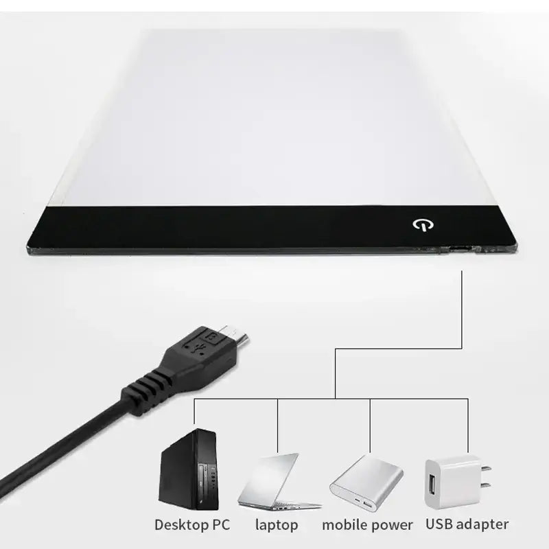 Adjustable LED Art Pad — Ultra-Slim Dimmable Tracing Board