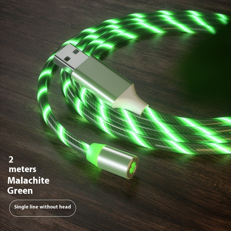 Magnetic LED Fast-Charging Cable – Type-C / Micro USB, 1m–2m