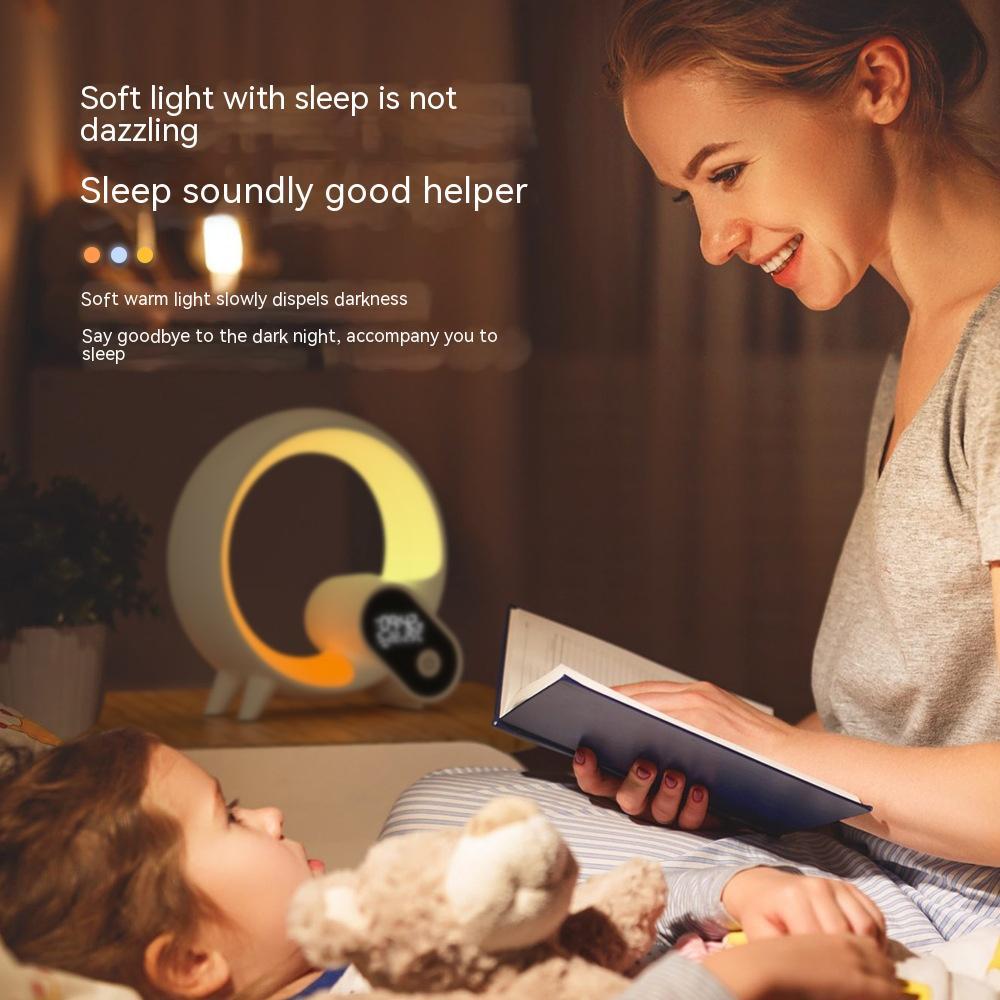 Q-Light Sunrise Alarm Clock – Smart Atmosphere Lamp with Bluetooth & White Noise