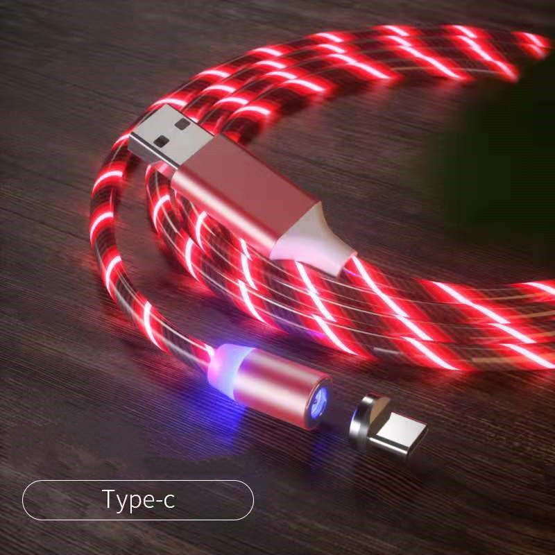 Magnetic LED Fast-Charging Cable – Type-C / Micro USB, 1m–2m