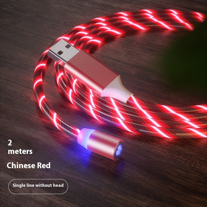 Magnetic LED Fast-Charging Cable – Type-C / Micro USB, 1m–2m