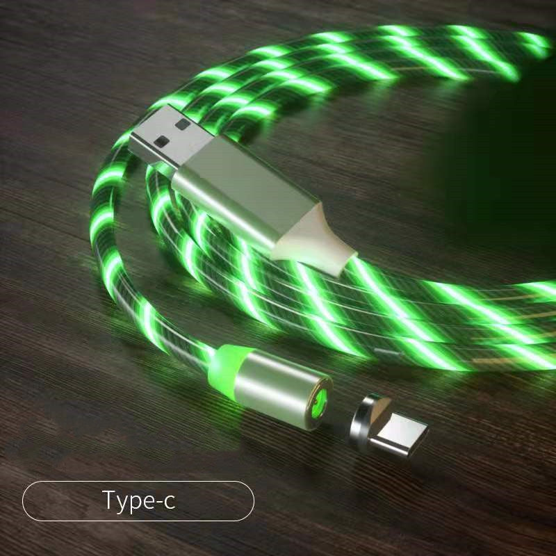 Magnetic LED Fast-Charging Cable – Type-C / Micro USB, 1m–2m