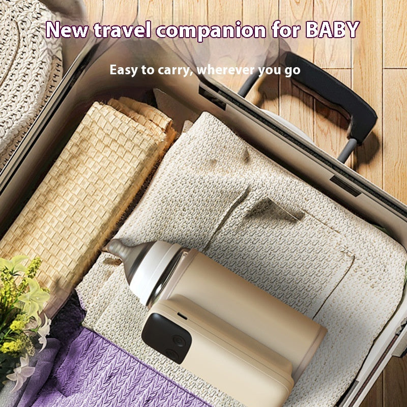 On-the-Go Glow — Cordless Bottle-Warmer Bag with Built-In Battery
