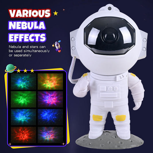 Astronaut Galaxy Star Projector – Nebula Night Light for Kids & Home Decor