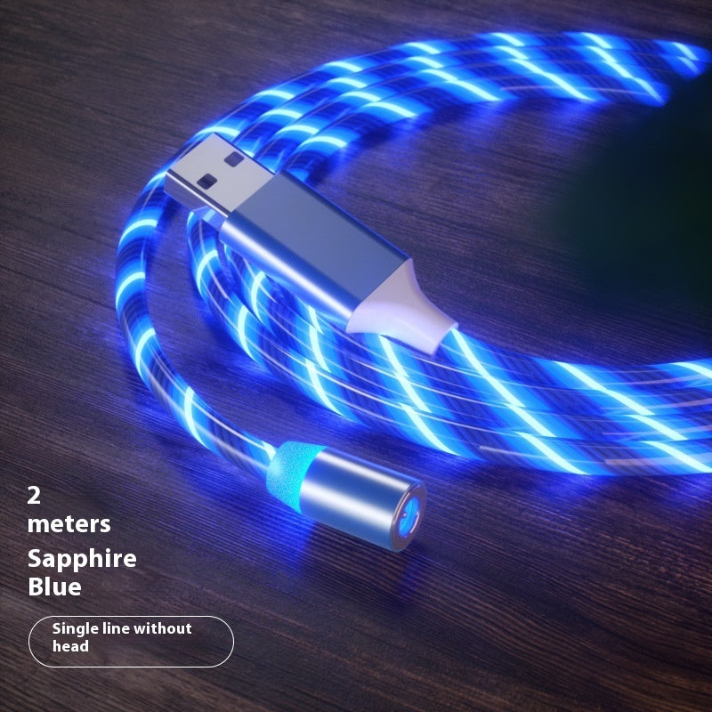 Magnetic LED Fast-Charging Cable – Type-C / Micro USB, 1m–2m