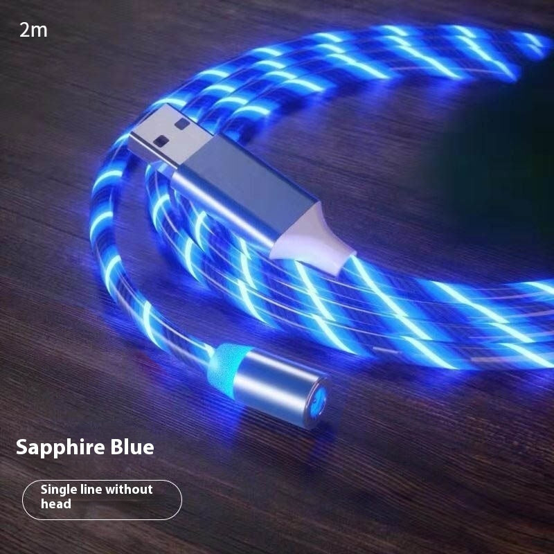 Magnetic LED Fast-Charging Cable – Type-C / Micro USB, 1m–2m