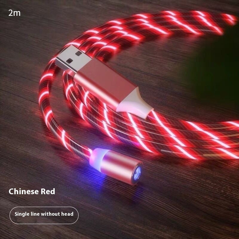 Magnetic LED Fast-Charging Cable – Type-C / Micro USB, 1m–2m